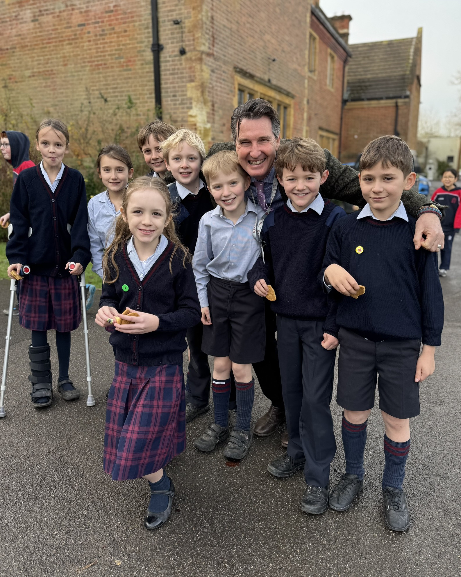 Mental Health Wellbeing Walk at Port Regis Prep School in Dorset as part of Children's Mental Health Week with Place2Be
